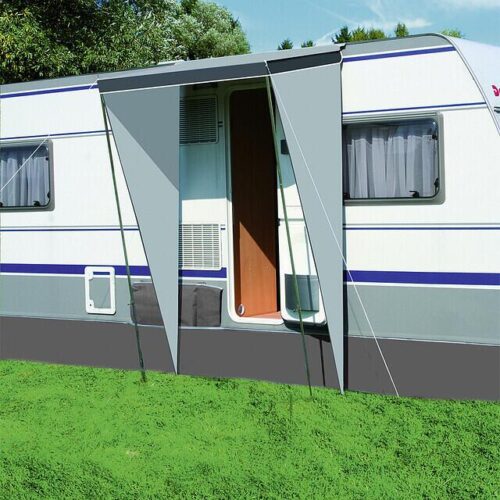 Wigo Sonny Eingangsmarkise, 150x95cm, silber/grau