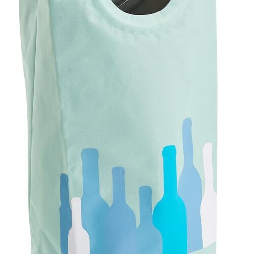 Zeller Flaschensammler m. Griffen, Polyester, mint