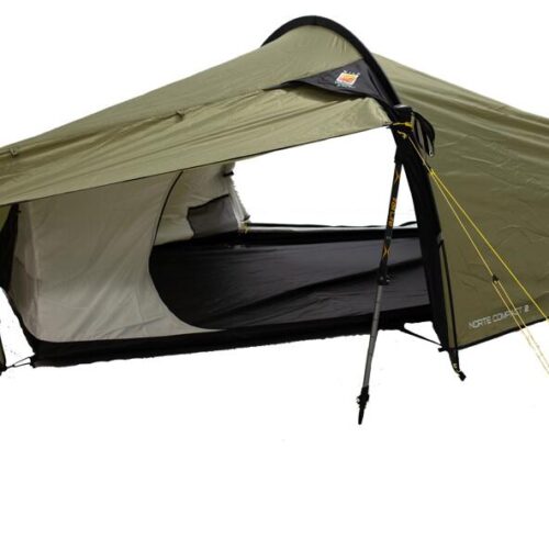 Wild Country Norte Compact Tunnelzelt. 2-Personen, 171x228cm, dunkelgrün