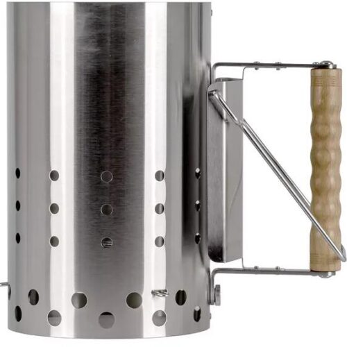 Petromax XL Anzündkamin, Edelstahl/Buchenholz