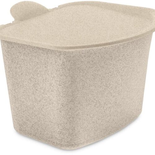 Koziol Bibo Bio Abfall Behälter, 3l, nature desert sand