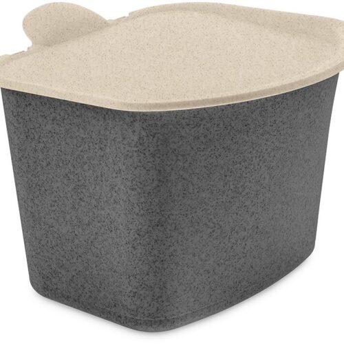 Koziol Bibo Bio Abfall Behälter, 3l, nature ash grey