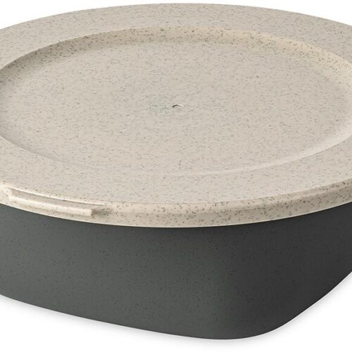 Koziol Connect Box mit Deckel, 1,3l, nature ash grey