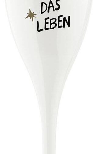 Koziol Cheers No.1 Champagnerglas, 100ml, Ich feier das Leben