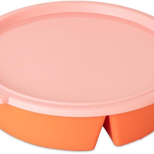 Koziol Nora Box Schale mit Deckel, 1,1l, strong coral/sweet pink