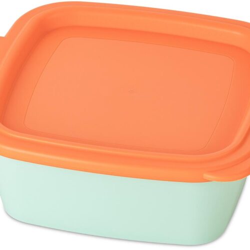 Koziol Nora Box Schale mit Deckel, 750ml, sweet green/strong coral