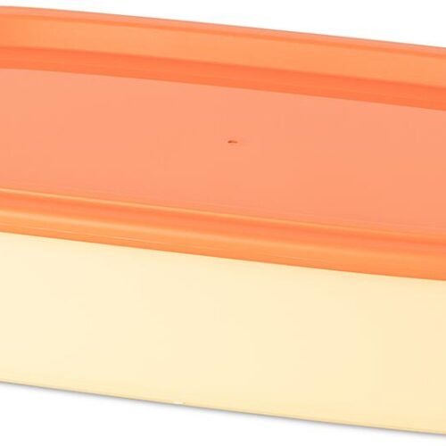 Koziol Nora Box Schale mit Deckel, 1,4l, sweet yellow/strong coral