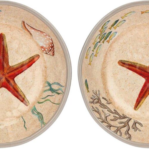 Rose & Tulipani Sea Life Suppenteller, 2er-Set