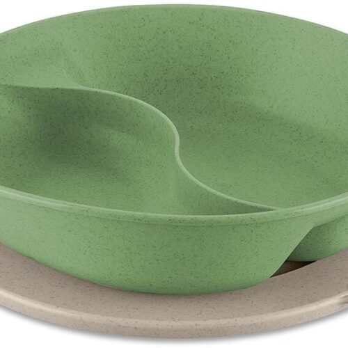 Koziol connect Separee Menüteller, 1,5L, nature leaf green