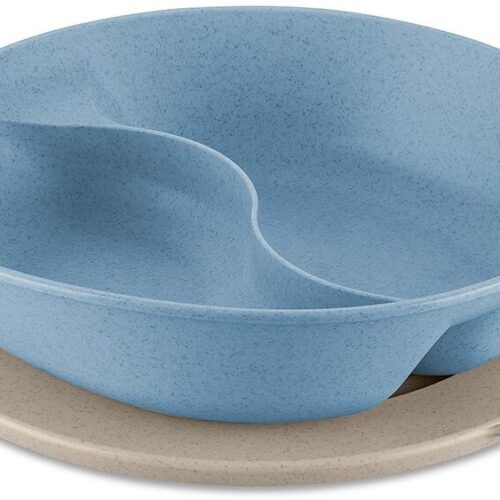 Koziol connect Separee Menüteller, 1,5L, nature flower blue