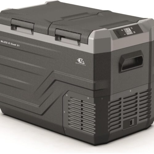 EZA Blizz-E Dual-Kompressor-Kühlbox, 39L, 12/24V schwarz/grau