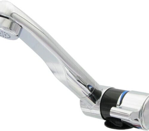 Comet London Einhebelmischer, Ø27mm, Tülle, Mikroschalter, chrom/schwarz