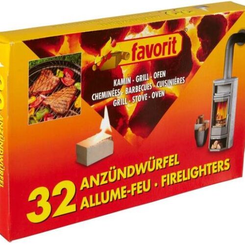 Favorit Grill und Kaminanzünder, 32 Würfel