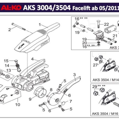 Dicht Druckscheibe - AL-KO Ersatzteil Nr. 372166 - für AKS 3004/3504