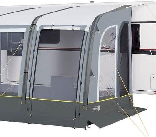 Trigano Aruba aufblasbares Vorzelt, 320x240cm, hellgrau/dunkelgrau