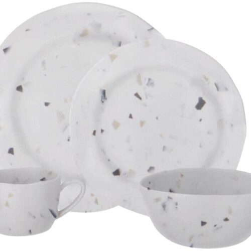 Travellife Soria Geschirrset 16-teilig, terrazzo