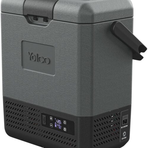 Yolco ET8 Kompressor-Kühlbox, 12/24/230V, 9L, carbon-schwarz