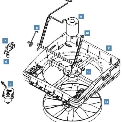 Haubenfeder - Ersatzteil-Nr.10-20243K - für MaxxFan Deluxe