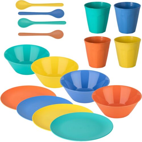 Koziol Nora Geschirrset, 16-teilig, Lollipop