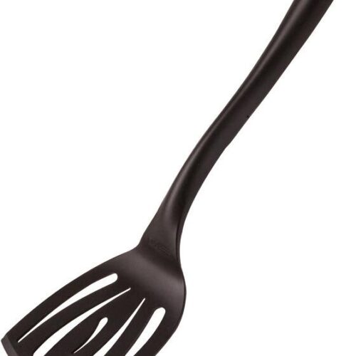 APS Kochbesteck aus Polyamid, Schlitz Pfannenwender, schwarz