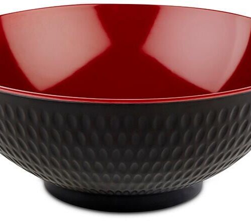 APS Asia Plus Schale, Melamin, schwarz/rot, 2200ml