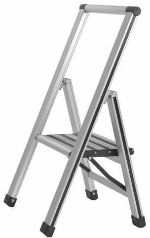 Wenko Alu-Design Klapptrittleiter, 1-stufig