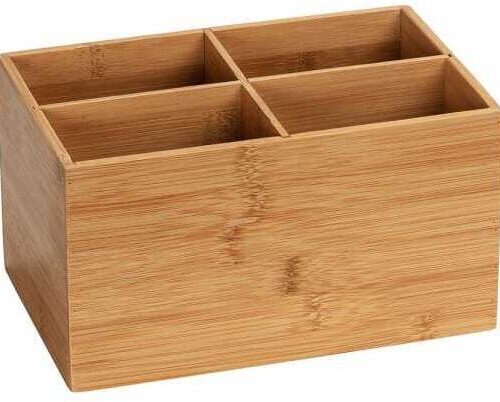 Wenko Terra Box, Bambus, 4 Fächer