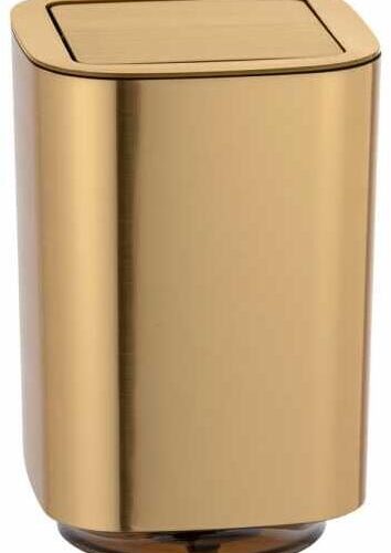 Wenko Auron Schwingdeckeleimer, 5,5L, gold