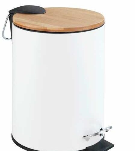 Wenko Tortona Treteimer Easy-Close, 3L, weiß