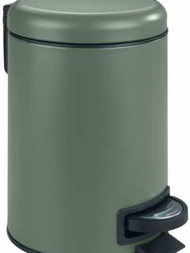 Wenko Leman Kosmetik Treteimer, 3L, dunkelgrün