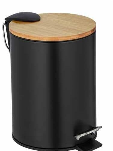 Wenko Tortona Treteimer Easy-Close, 3L, schwarz