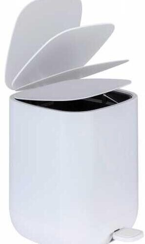 Wenko Davos Kosmetik Treteimer, 6,5L, weiß