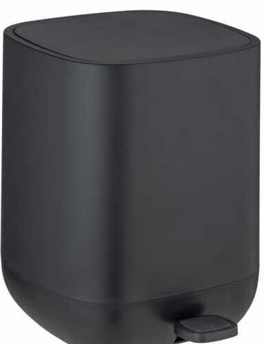 Wenko Davos Kosmetik Treteimer, 6,5L, schwarz