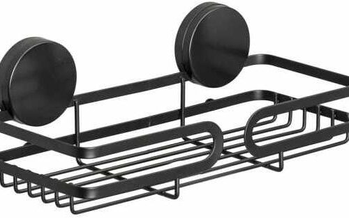 Wenko Static-Loc® Plus Pavia Wandablage, schwarz