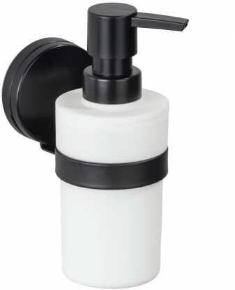 Wenko Static-Loc® Plus Pavia Seifenspender, schwarz, 220ml