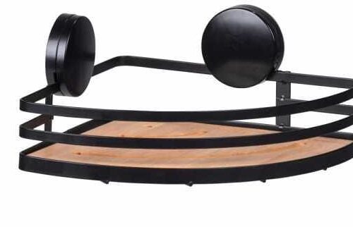 Wenko Static-Loc® Plus Alba Eckablage, schwarz