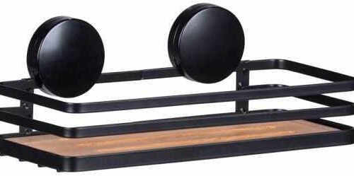 Wenko Static-Loc® Plus Alba Wandablage, schwarz