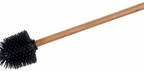 Wenko Silikon WC-Bürste mit Bambusstiel