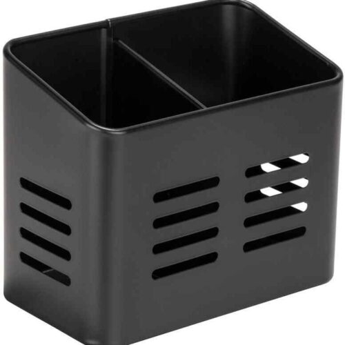 Wenko Baco Besteckkorb, schwarz