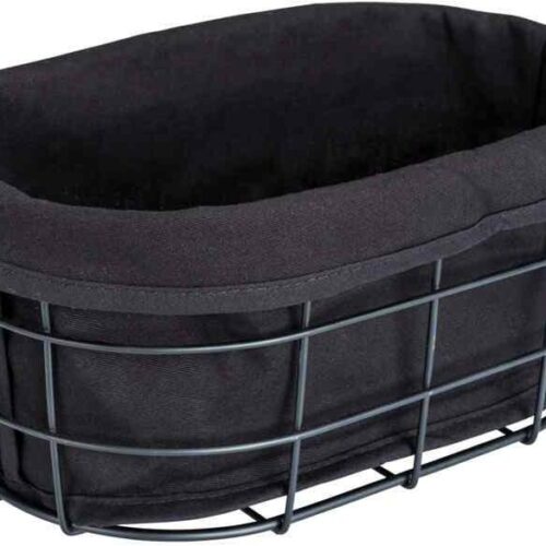 Wenko Bela Brotkorb, schwarz, Metall