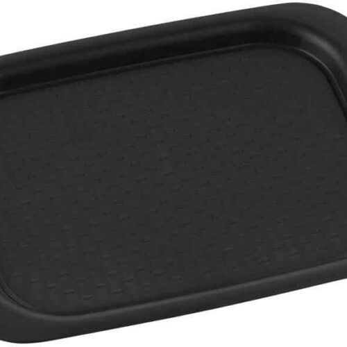 Wenko Anti-Rutsch Serviertablett, schwarz, XL