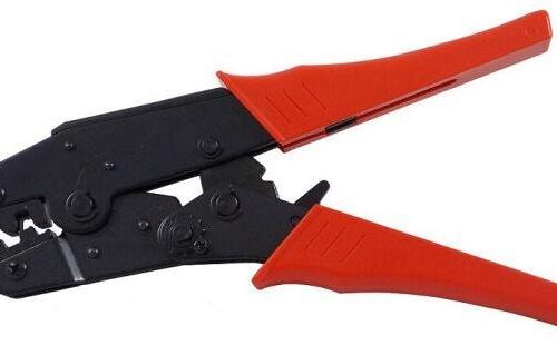 Menbaa Crimpzange für isolierte Verbindungen, 0,5–6,0 mm², rot