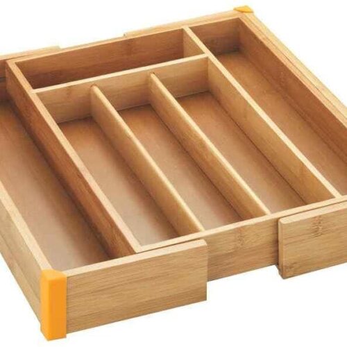 Maximex Besteckkasten, ausziehbar, Bambus