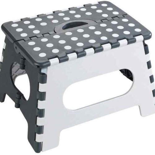 Maximex Secura Klapphocker, grau/weiß