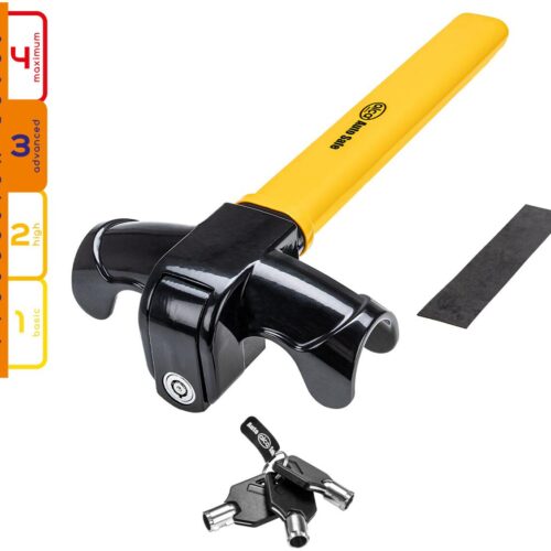 Alca AutoSafe Titan Torsio Blocker Lenkradkralle, gelb/schwarz