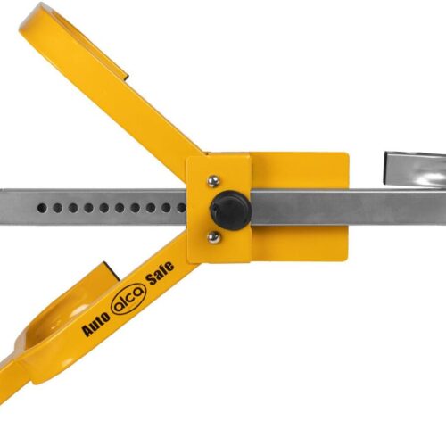 Alca AutoSafe Tresor Power Block Radkralle, ausziehbar, M, gelb/schwarz