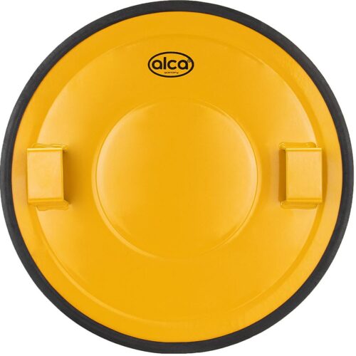 Alca AutoSafe PowerCover Plus Radbolzenabdeckung für Radkralle, 30cm, gelb/schwarz