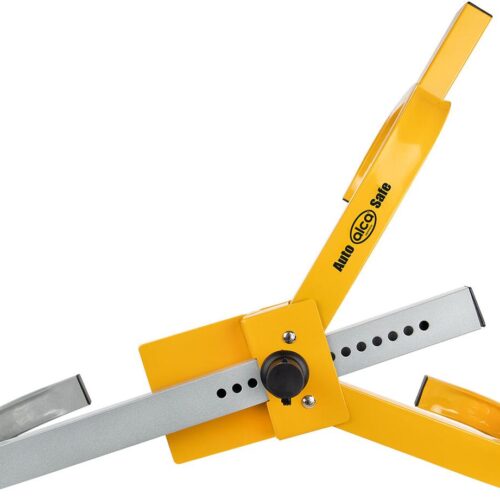 Alca AutoSafe Tresor Power Block Radkralle, ausziehbar, XL, gelb/schwarz