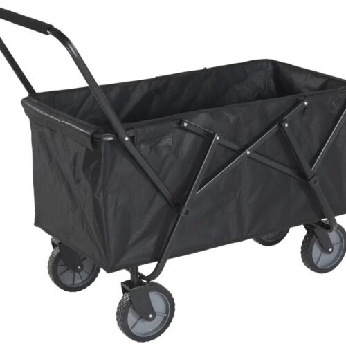 WeCamp Compact Bollerwagen, 120l, bis 50kg, schwarz