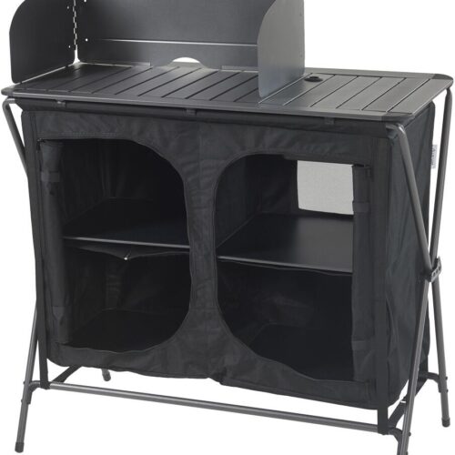 Wecamp Exclusive KS4 Campingküche mit 4 Ablagen, schwarz